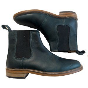 Oliver Clark green leather boots